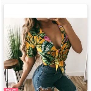 OOTD Tropical top